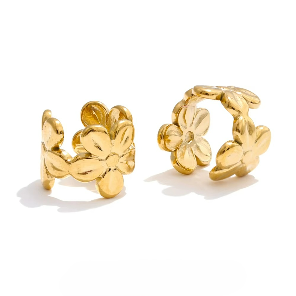 Flower Ear Cuff Earrings