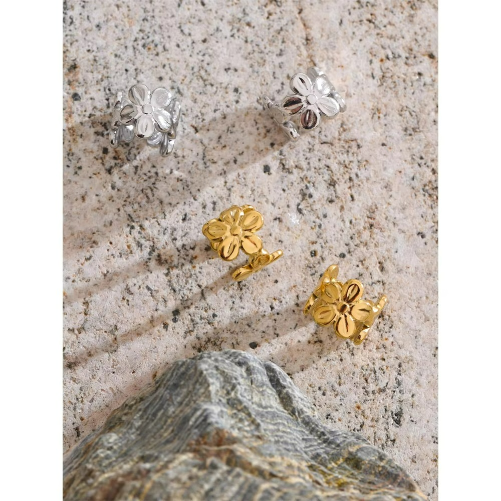 Flower Ear Cuff Earrings