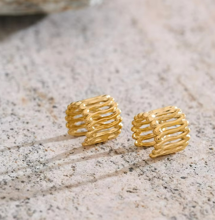 Geometric Ear Cuff Earrings