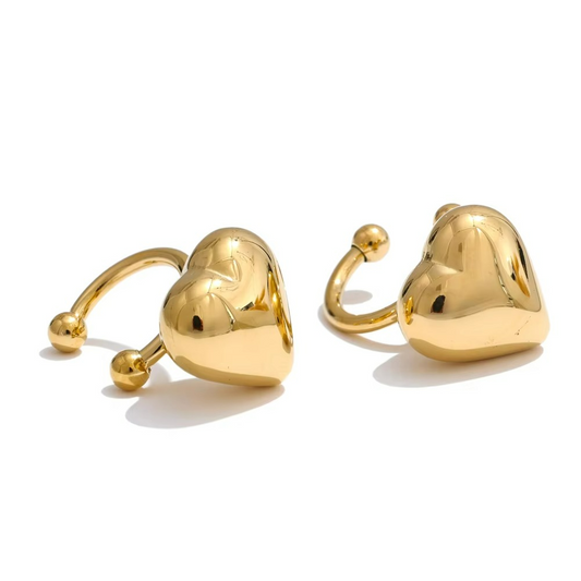 Heart Ear Cuff Earrings