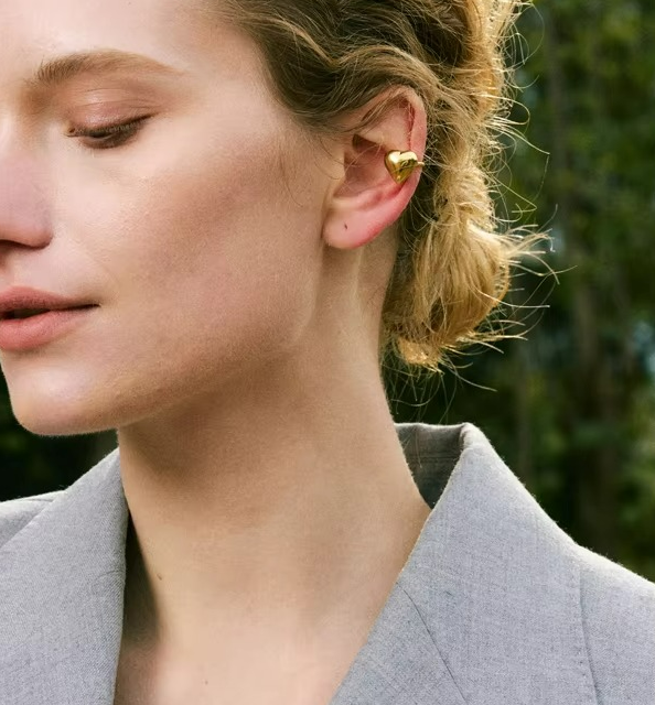 Heart Ear Cuff Earrings