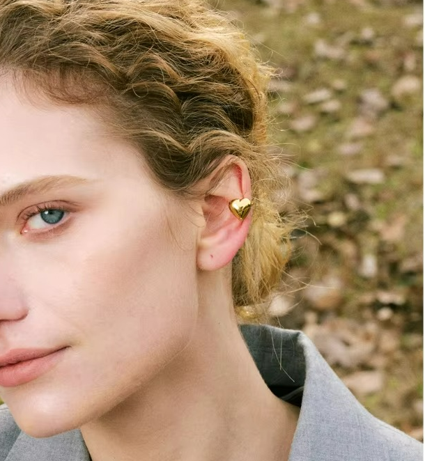 Heart Ear Cuff Earrings