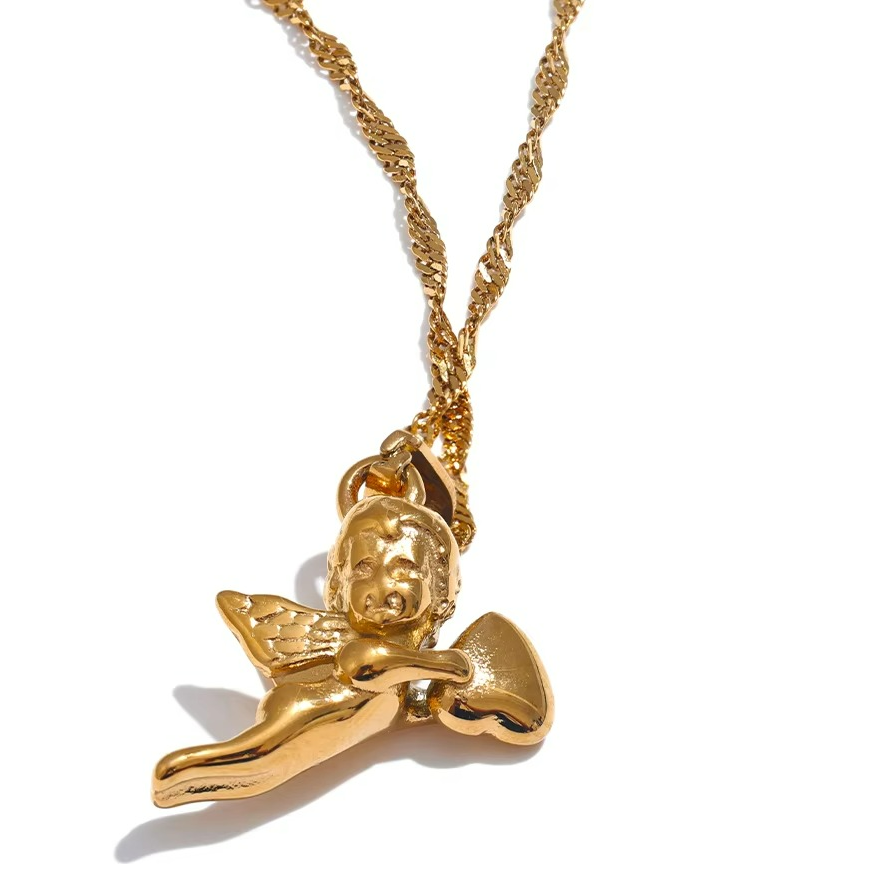 Angel Heart Pendant Necklace