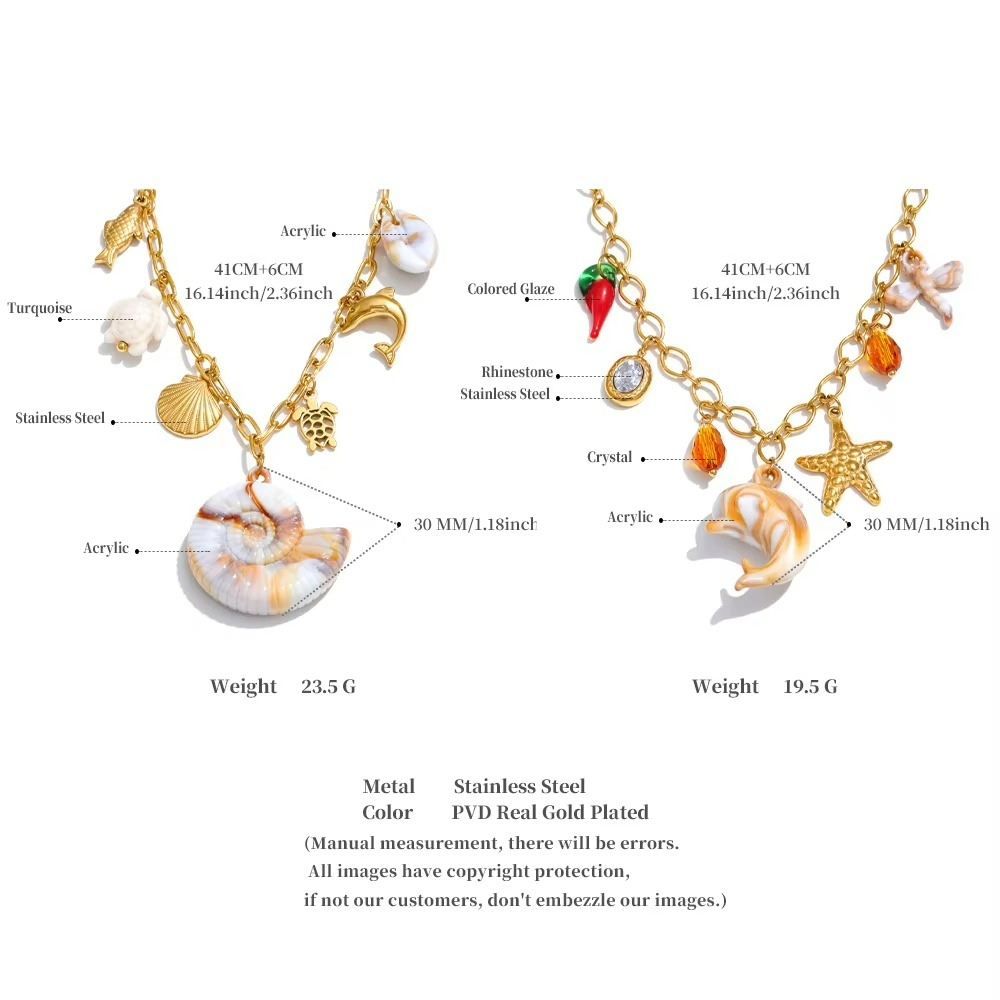 Shell Resin Conch Necklace