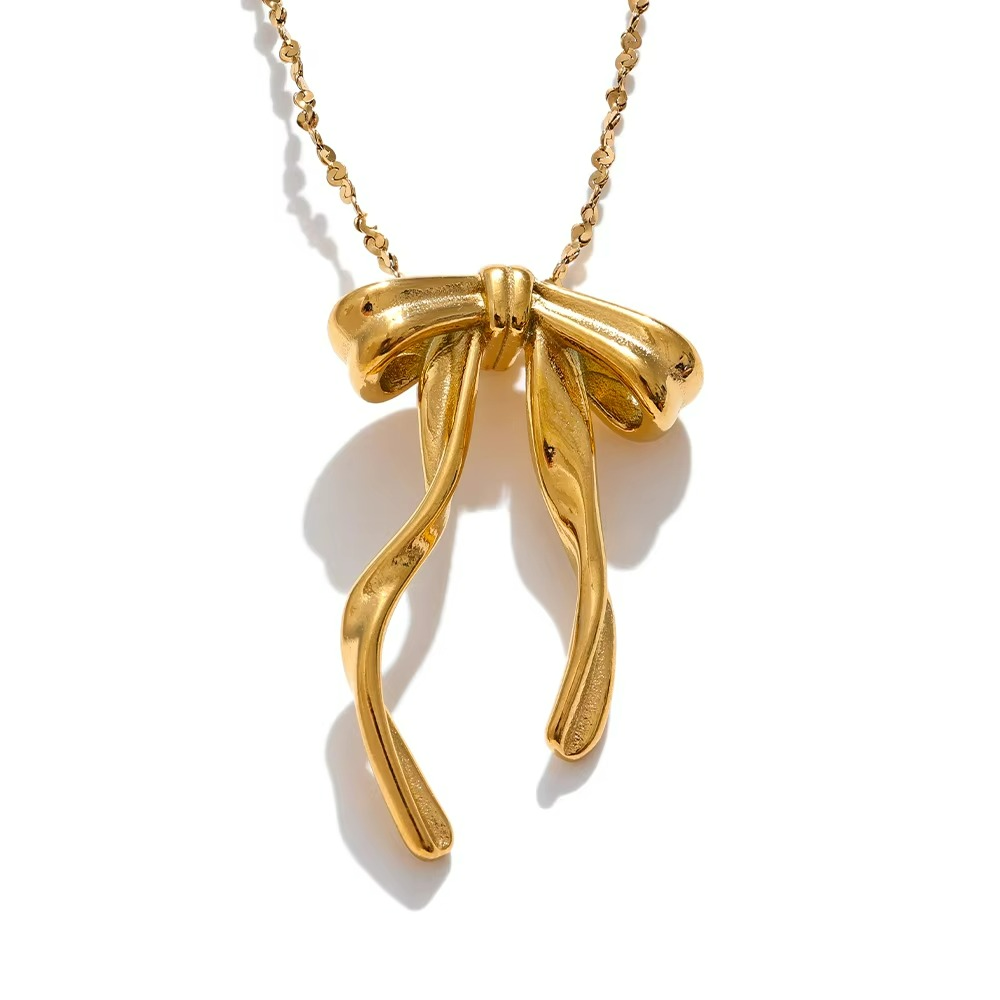 Bow Knot Pendant Necklace