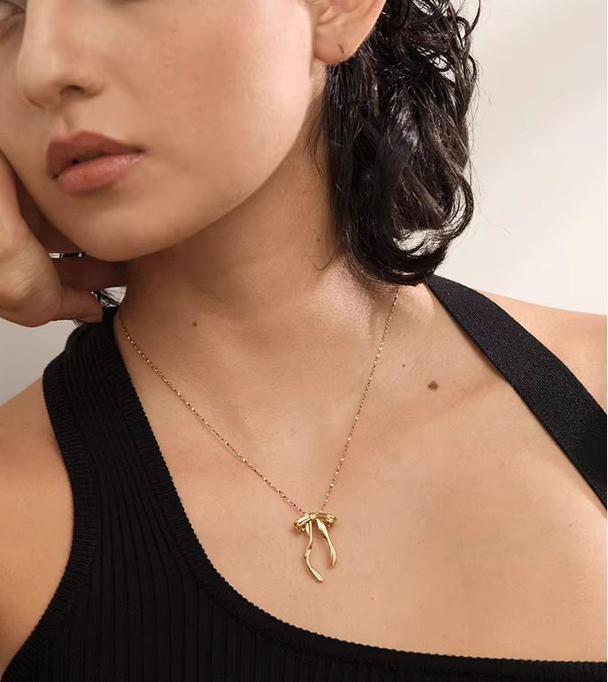 Bow Knot Pendant Necklace