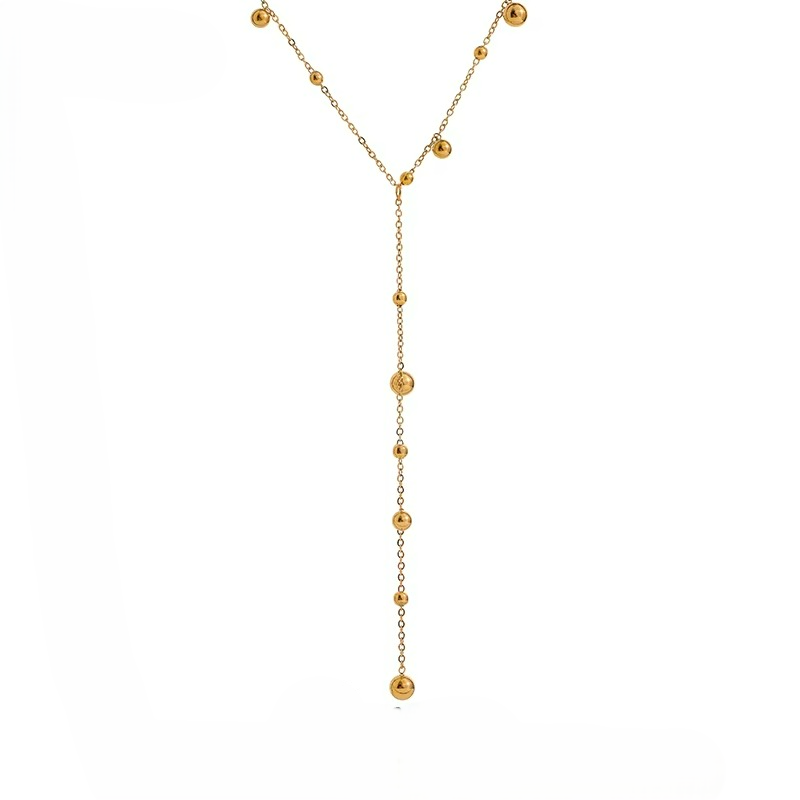 Bead Long Pendant Necklace