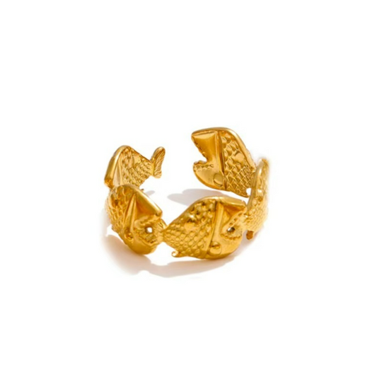 Shell Fish Pattern Open Ring