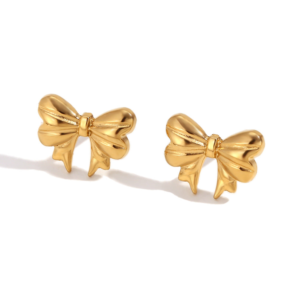 Yasmin Bow Necklace and Earrings Set