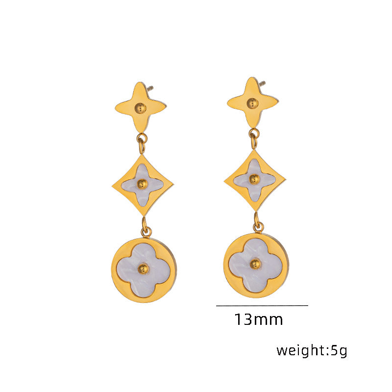 Floral Necklace, Bracelet, Ring and Earrings Set