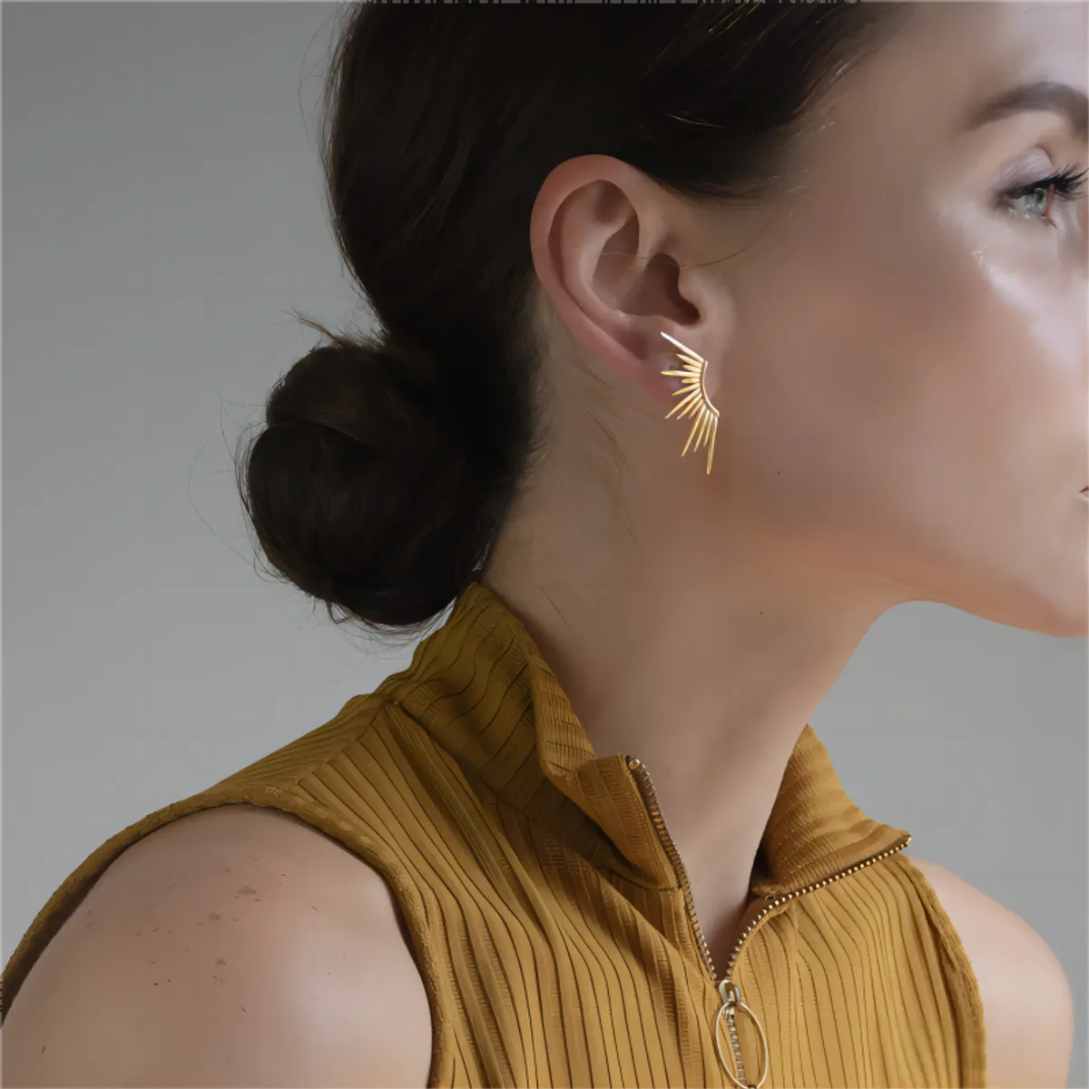 Rising Sun Necklace and Earrings Set