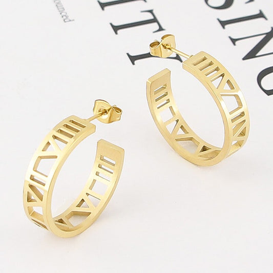 Roman Hoop Earrings