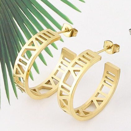 Roman Hoop Earrings