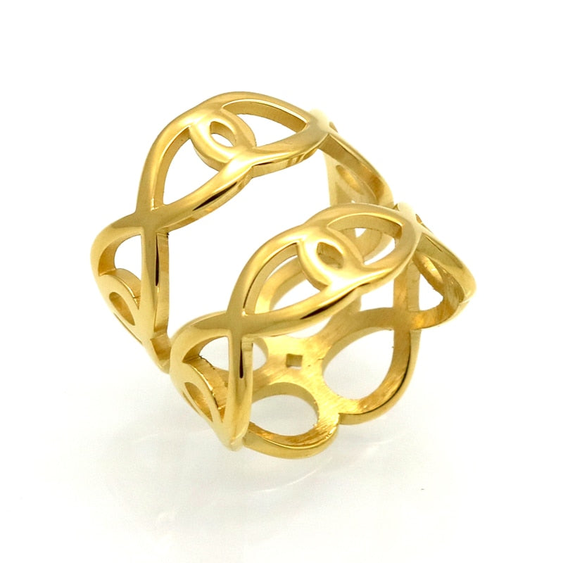 Stainless 18K Gold Plated Ring