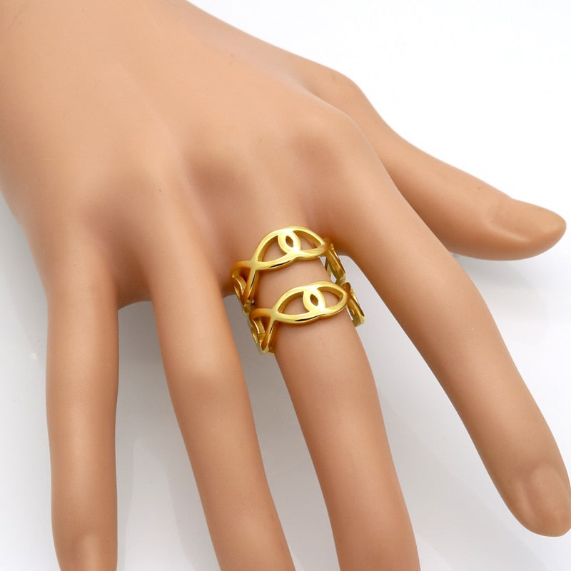 Stainless 18K Gold Plated Ring