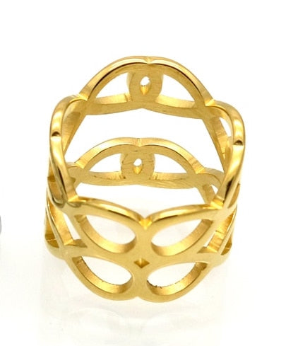 Stainless 18K Gold Plated Ring