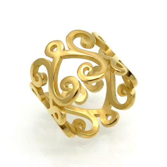 Stainless 18K Gold Plated Ring