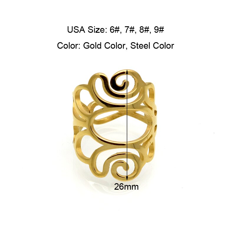 Stainless 18K Gold Plated Ring 