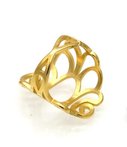 Stainless 18K Gold Plated Ring 