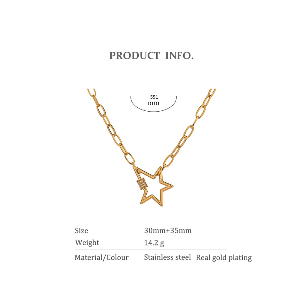 Stainless 18K Gold Plated Necklace