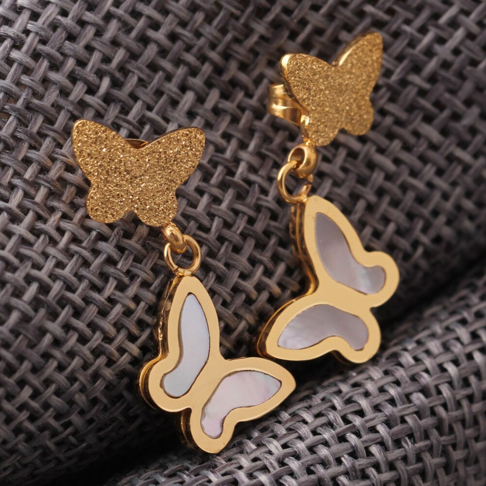 Butterfly Necklace and Earrings Set